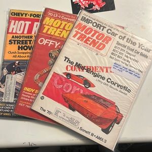 Vintage car magazines